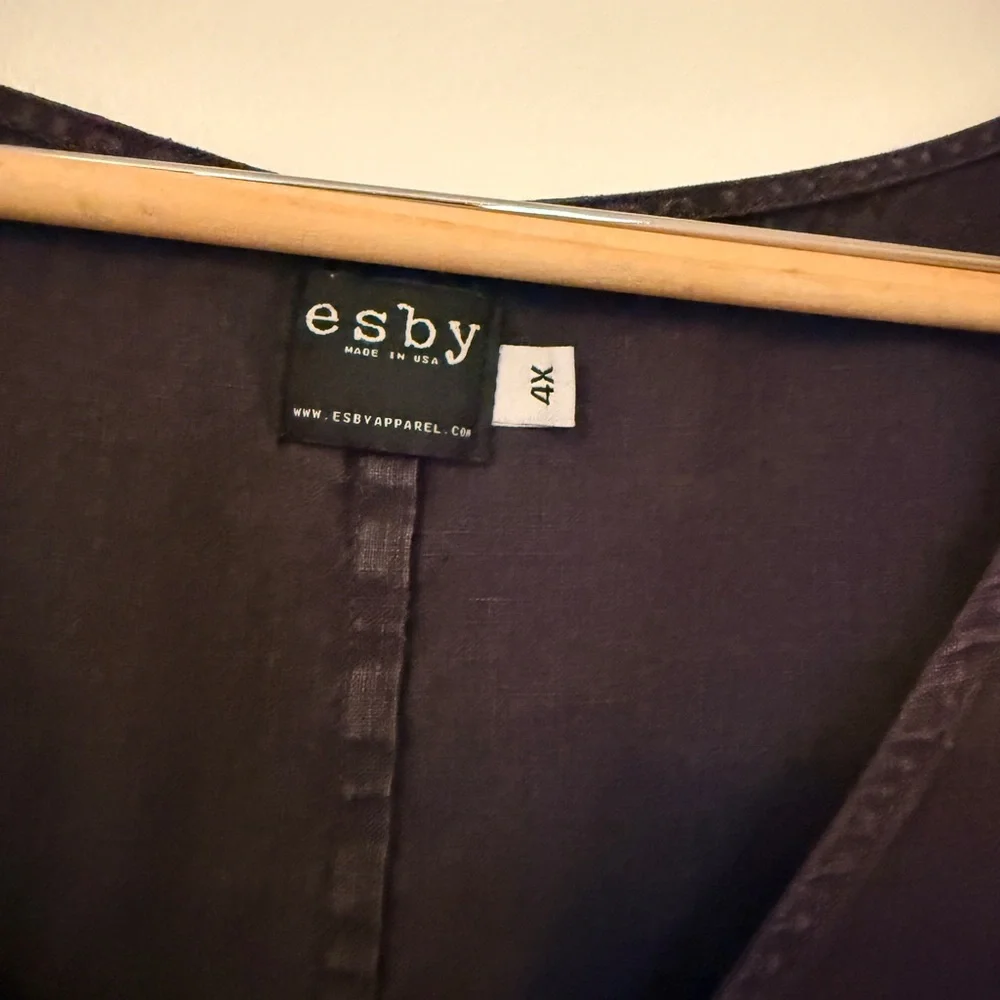 Esby Dark Purple Tunic Dress - Picture 2 of 3